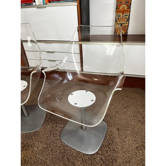 Image 1 of Pair of vintage champagne armchairs in altuglas, Germany 1960