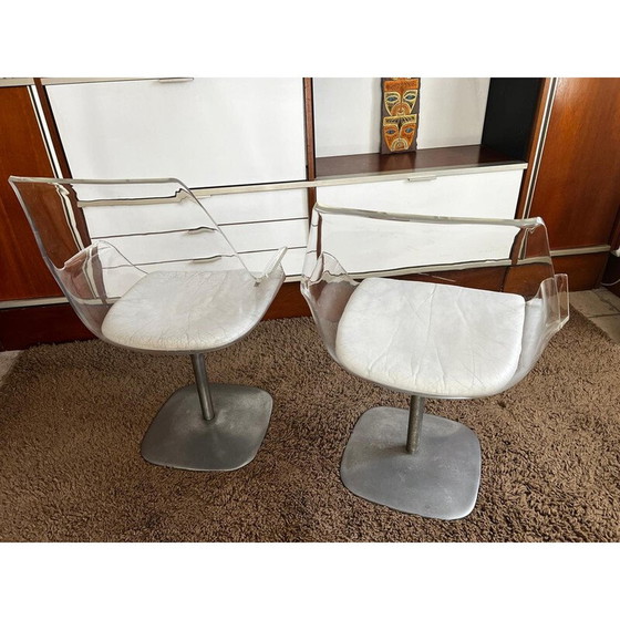 Image 1 of Pair of vintage champagne armchairs in altuglas, Germany 1960