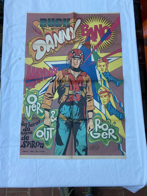 Vintage Poster,Buck Danny 1968