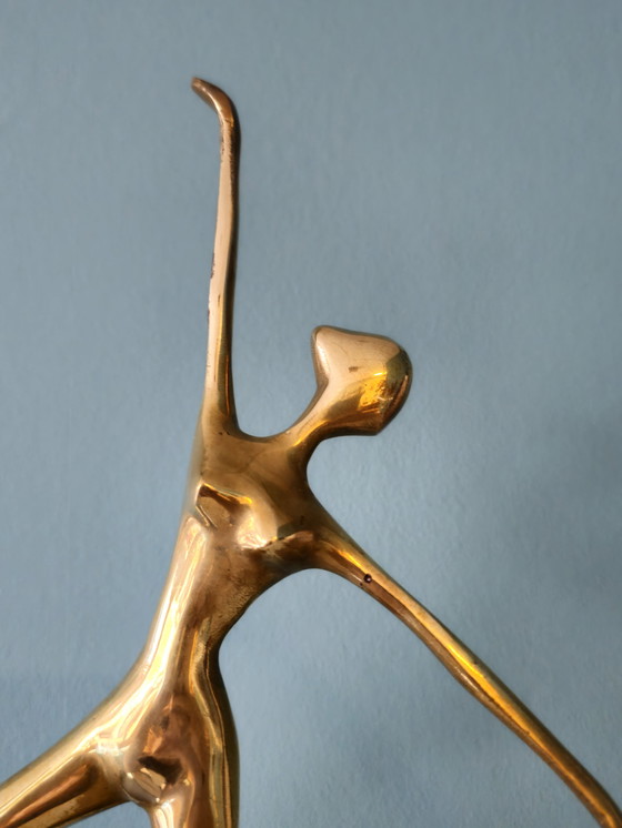 Image 1 of Brass Ballerina Ballet Dancer Lady Woman Girl