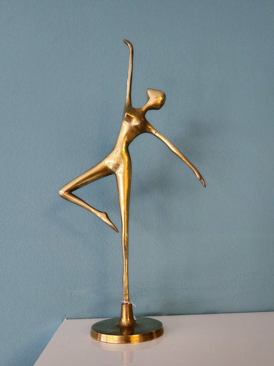 Image 1 of Brass Ballerina Ballet Dancer Lady Woman Girl