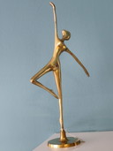 Ballerina di ottone, ballerina di danza classica, donna, ragazza