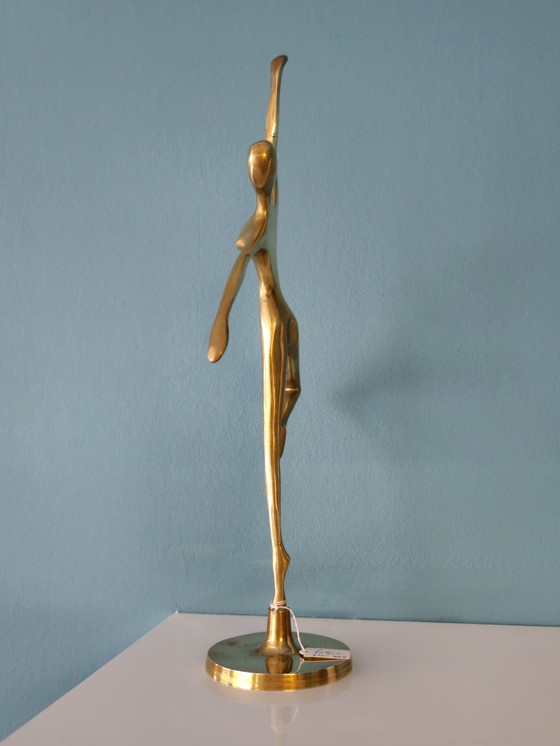 Image 1 of Brass Ballerina Ballet Dancer Lady Woman Girl