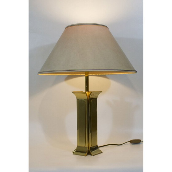 Image 1 of Vintage solid brass lamp 1970