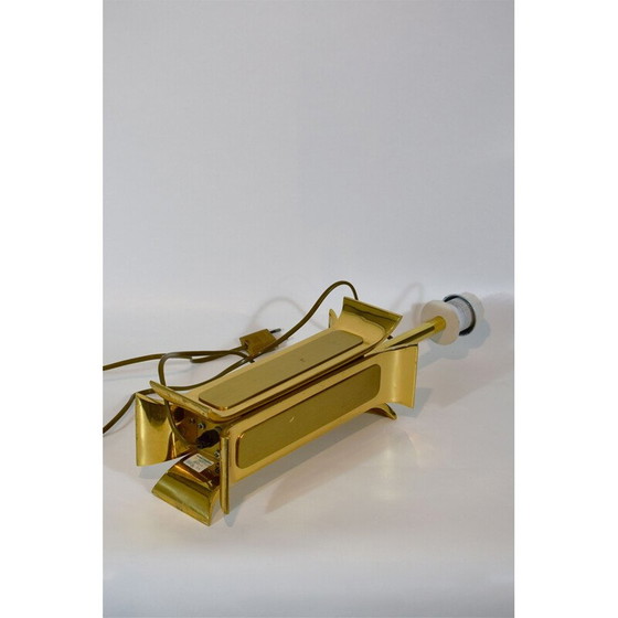 Image 1 of Vintage solid brass lamp 1970