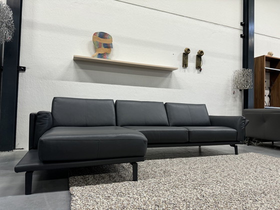 Image 1 of Leolux Bellice Corner Sofa Ceras Leather Rock