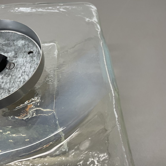 Image 1 of Grande lampada da soffitto in vetro di Murano di Carlo Nason per Kalmar Lights, anni '70