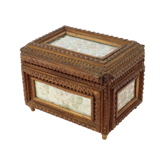 Image 1 of Tramp Art Box