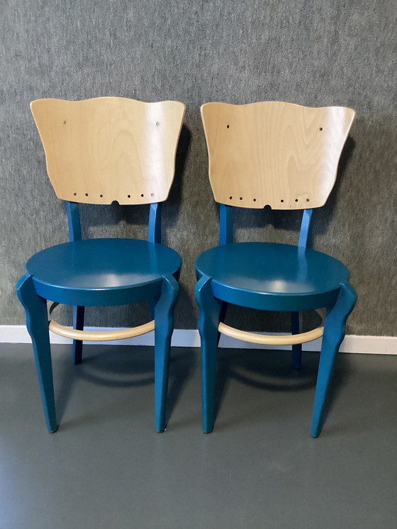 Image 1 of 2x wooden Baumann - chair