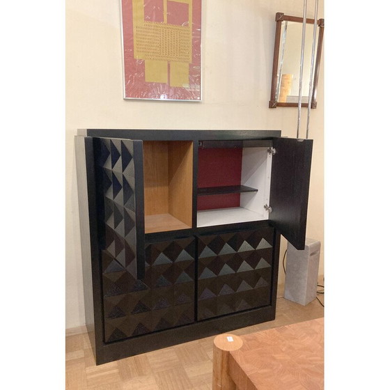 Image 1 of Brutalist vintage bar cabinet, Belgium 1970s