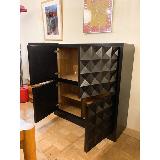 Image 1 of Brutalist vintage bar cabinet, Belgium 1970s