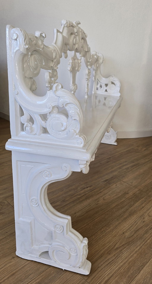 Vintage Dutch Rococo Hallway Bench