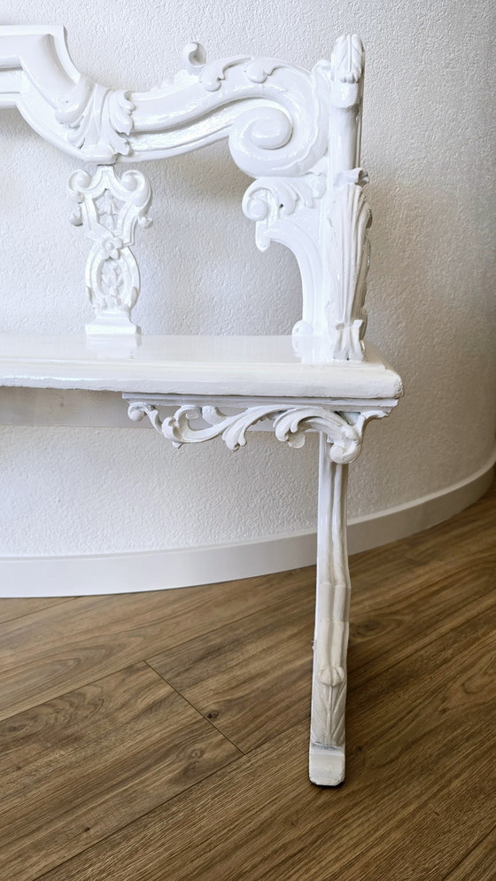 Image 1 of Vintage Dutch Rococo Hallway Bench