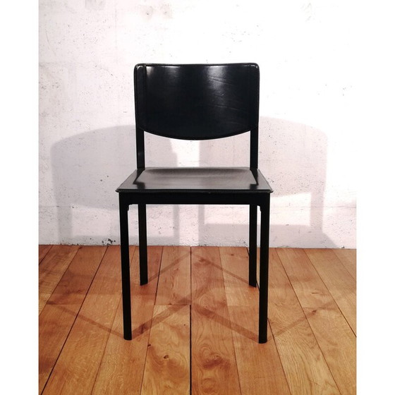 Image 1 of Sedia in pelle vintage di Matteo Grassi