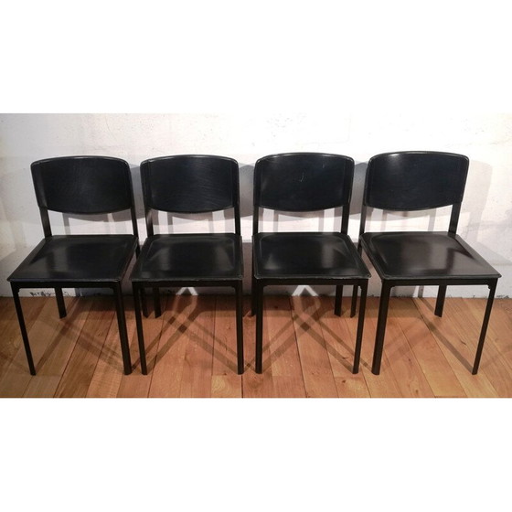 Image 1 of Sedia in pelle vintage di Matteo Grassi