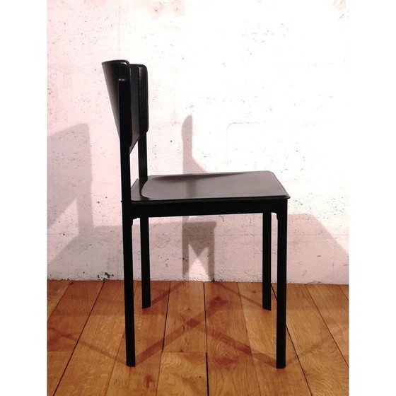 Image 1 of Sedia in pelle vintage di Matteo Grassi