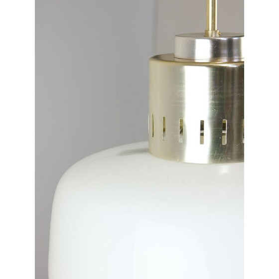 Image 1 of Lampada a sospensione in opalino di metà secolo