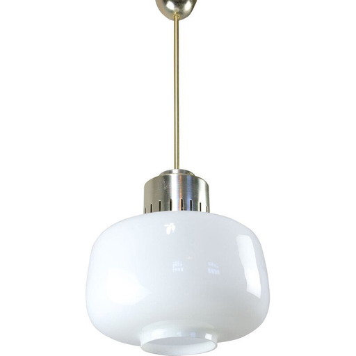 Mid-century opaline pendant lamp