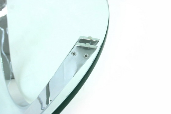 Image 1 of Werner Linder for Bacher Tables, Mod. 2075 Chrome Coffee Table, new 19mm glass plate