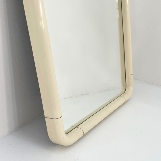 Image 1 of Cream Vanity Mirror In Plastic, 1970S