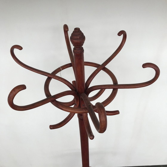 Image 1 of Standing Coat Stand Of Curved Wood