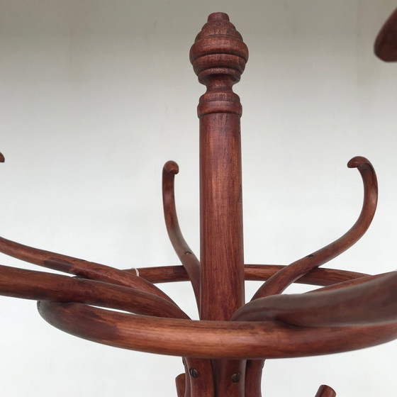 Image 1 of Standing Coat Stand Of Curved Wood