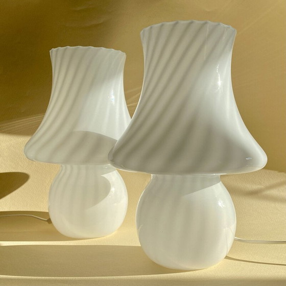 Image 1 of Lampade vintage in vetro di Murano, Italia 1970