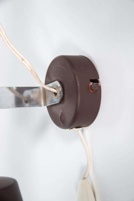 Image 1 of Faretto da parete/soffitto dal design vintage anni '60, cromato stile spaziale