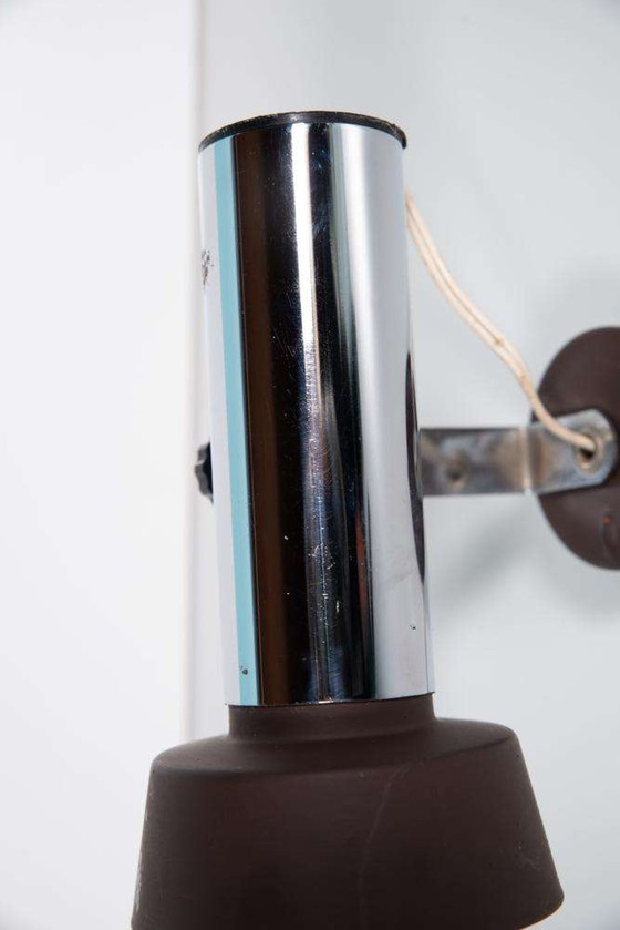 Image 1 of Faretto da parete/soffitto dal design vintage anni '60, cromato stile spaziale