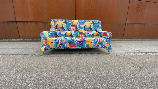 Rolf Benz 2-seater design sofa fabric