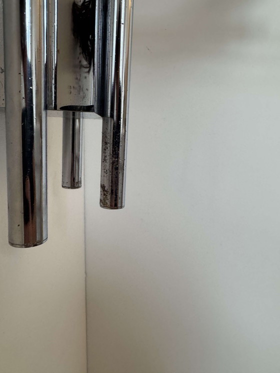 Image 1 of Lampada da parete vintage 20581, metallo cromato, di Verre Lumière Studio Francia 1978