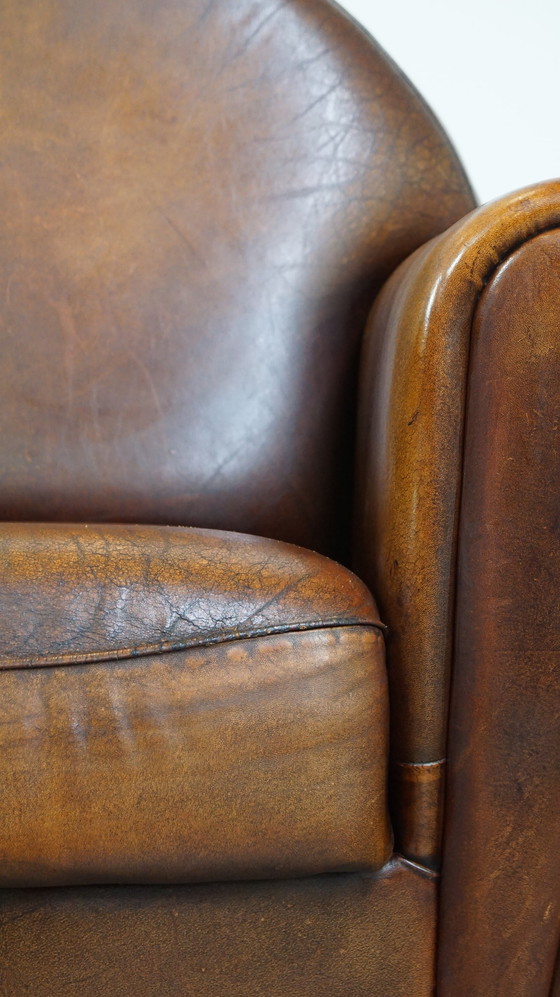 Image 1 of Large Sheep Leather Design Armchair