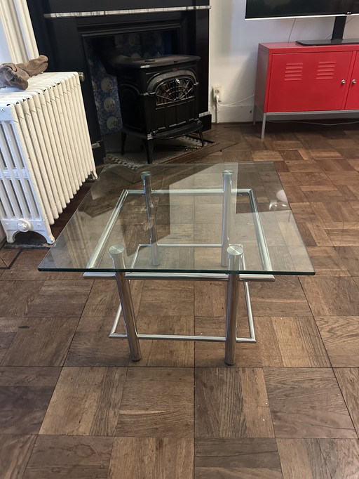 Table basse moderne en verre