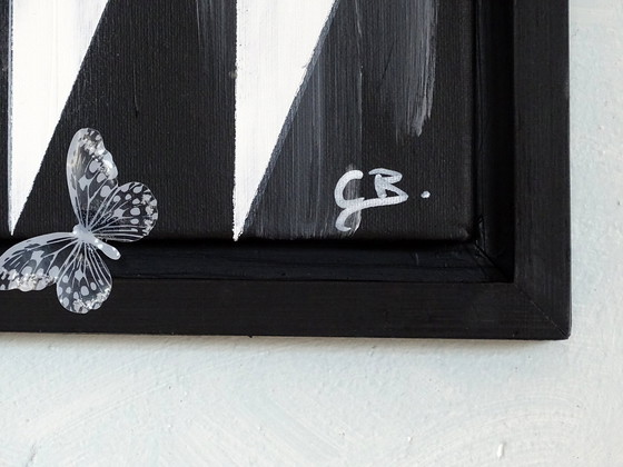 Image 1 of Cb. Black & White Butterflies