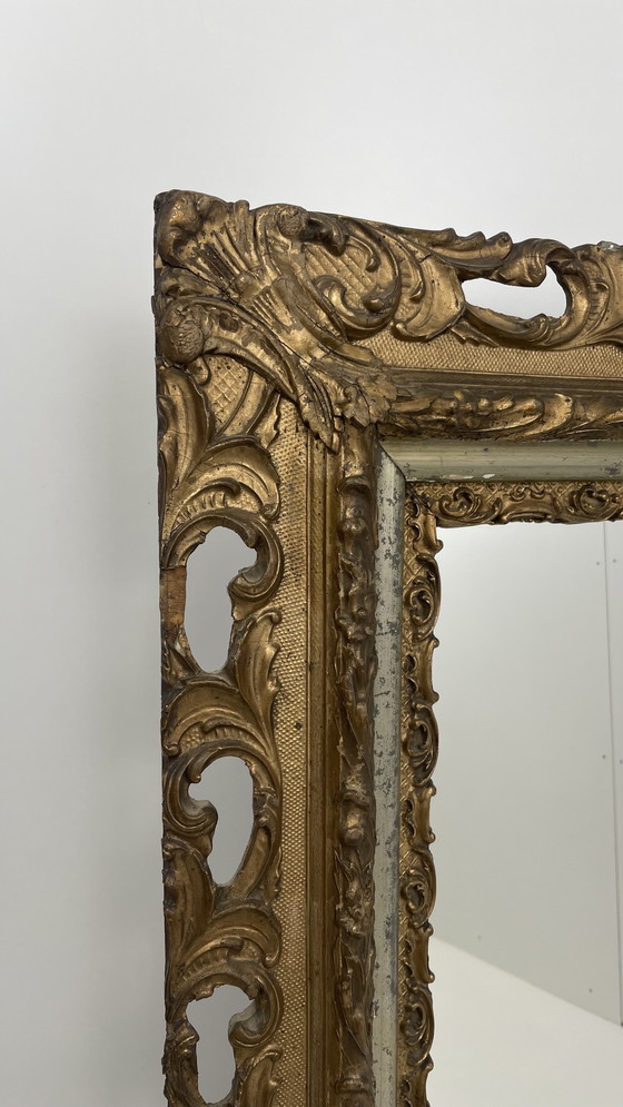 Image 1 of Miroir rococo cadre or antique