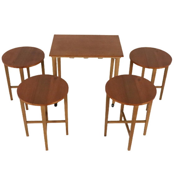 Image 1 of 5x Paul Hundevad Nesting tables