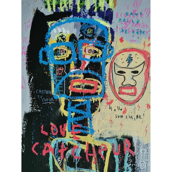 Image 1 of Vintage painting "Sans Prise de Tete" by Jazzu