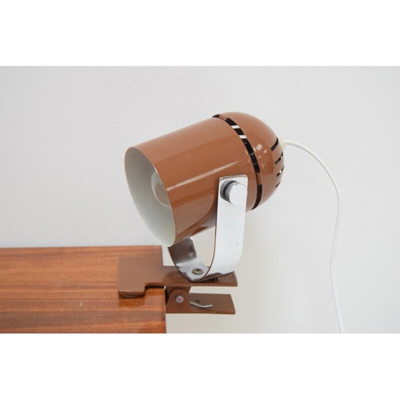 Image 1 of Lampada da tavolo vintage orientabile in metallo laccato cromato, Cecoslovacchia 1970