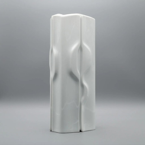 Fürstenberg Porcelain Op-Art Vase Klaus Henning H33cm 70s Mid-Century Modern WGP