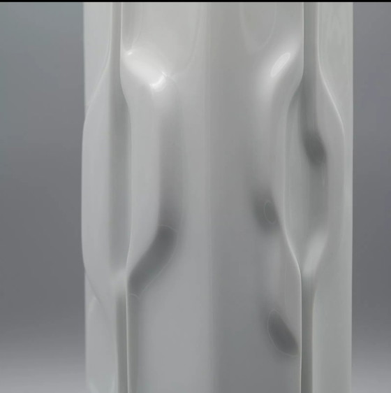 Image 1 of Fürstenberg Porcelain Op-Art Vase Klaus Henning H33cm 70s Mid-Century Modern WGP