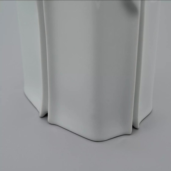 Image 1 of Fürstenberg Porcelain Op-Art Vase Klaus Henning H33cm 70s Mid-Century Modern WGP