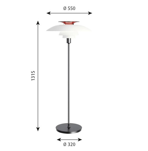 PH 80 floor lamp by Poul Henningsen New with original boxes !!!