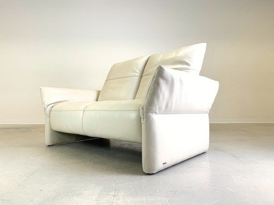 Image 1 of Koinor Sofa Elena Couch Two-Seater Leather White Design