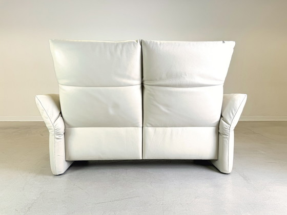 Image 1 of Koinor Sofa Elena Couch Two-Seater Leather White Design