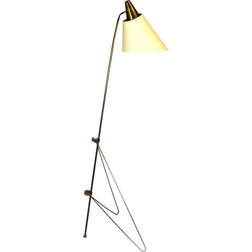 Mid century floor lamp "Giraffe" by Josef Hůrka for Napako, 1950s