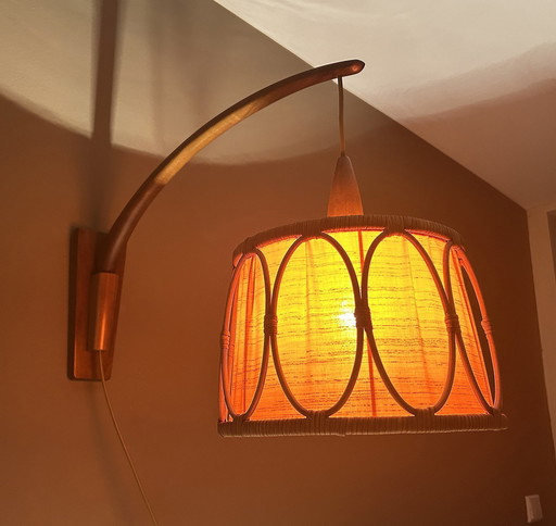 Large Vintage Danish Wall Light