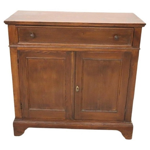 Rustic Country Buffet In Fir Wood, Early 20Th Century