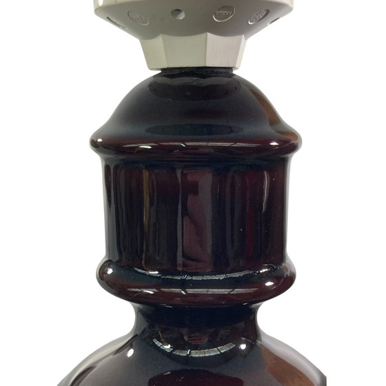 Image 1 of Mid-Century German Cork And Glass Table Lamp