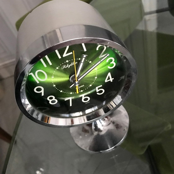 Image 1 of Vintage Alarm Clock - Rhythm 51111 - Japan - Space Age - 1970
