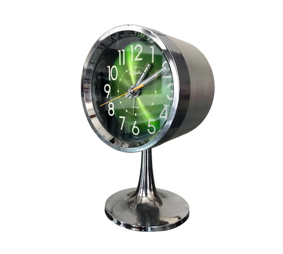 Image 1 of Vintage Alarm Clock - Rhythm 51111 - Japan - Space Age - 1970